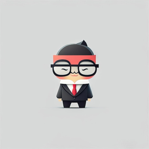 Photo minimalist businessman illustration