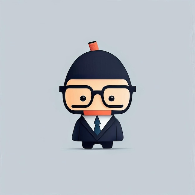 Photo minimalist businessman illustration