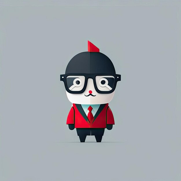 Photo minimalist businessman illustration