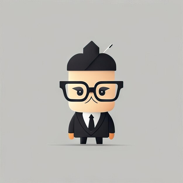 Photo minimalist businessman illustration