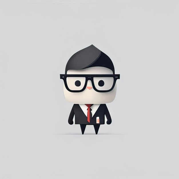 Photo minimalist businessman illustration