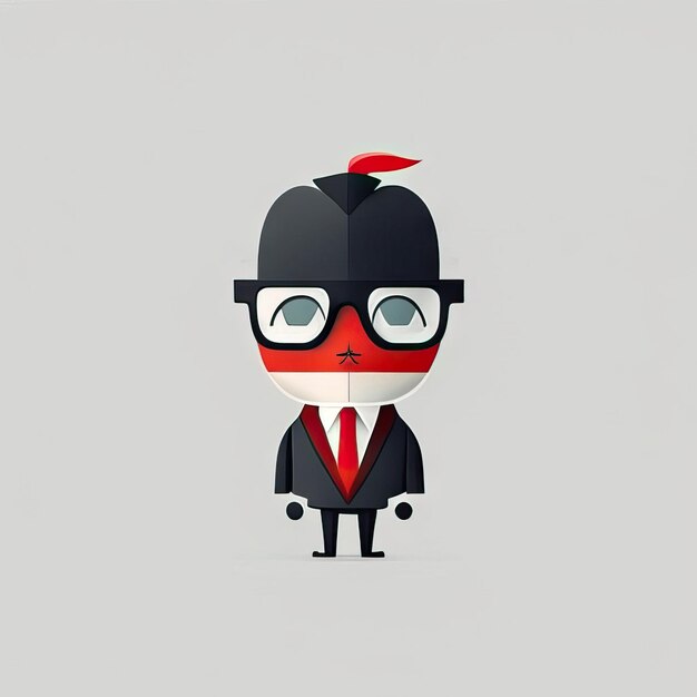 Photo minimalist businessman illustration