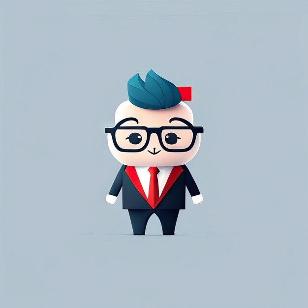 Photo minimalist businessman illustration