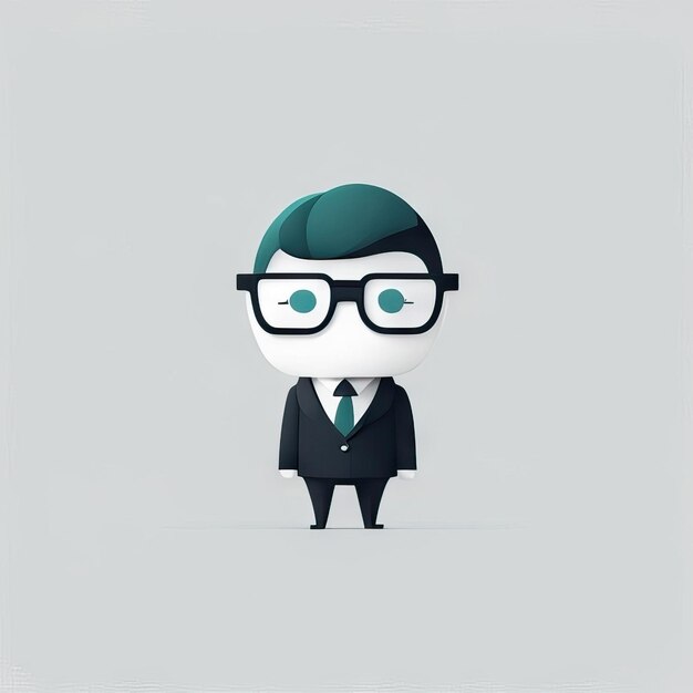 Photo minimalist businessman illustration