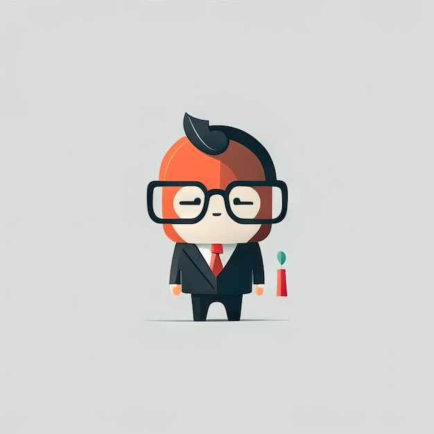 Photo minimalist businessman illustration