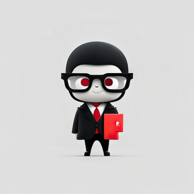 Minimalist businessman illustration