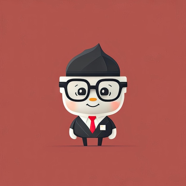 Minimalist businessman illustration