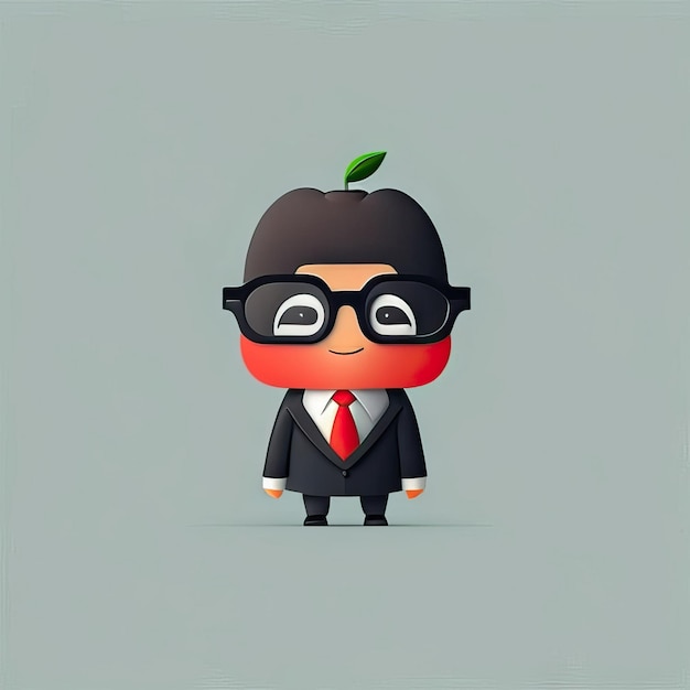 Minimalist businessman illustration