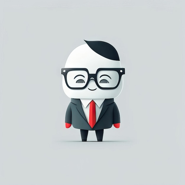 Photo minimalist businessman illustration