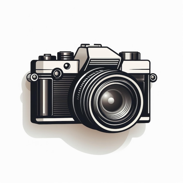 Photo minimalist camera illustration