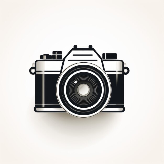 Photo minimalist camera illustration