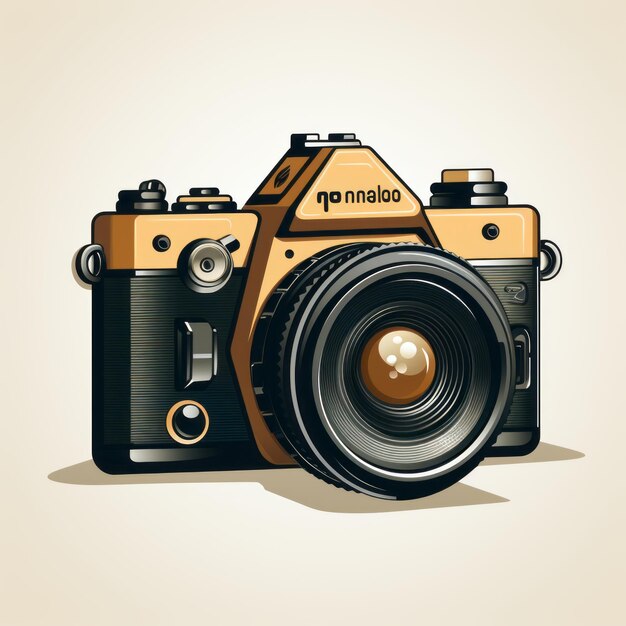 Photo minimalist camera illustration