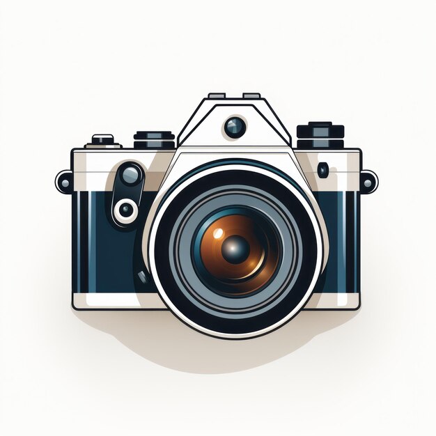 Photo minimalist camera illustration