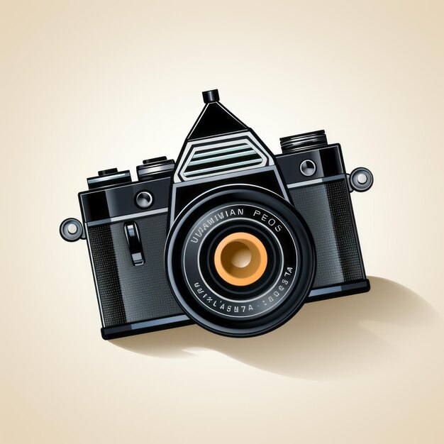 Photo minimalist camera illustration