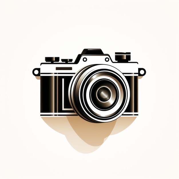 Photo minimalist camera illustration