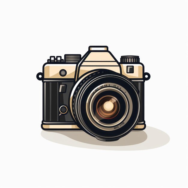 Photo minimalist camera illustration