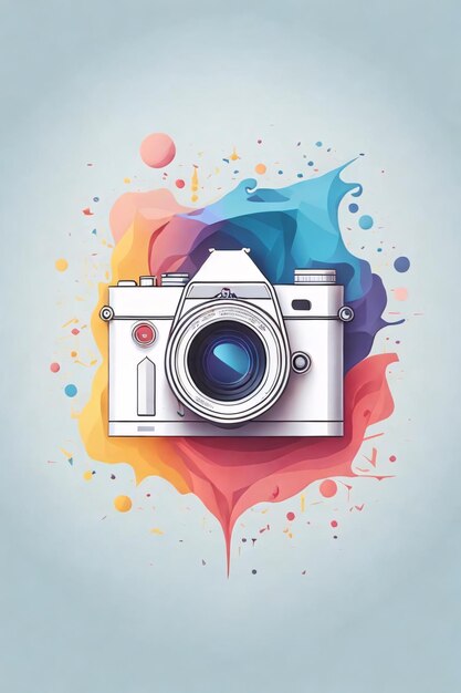 Minimalist Camera Vector Logo Illustration