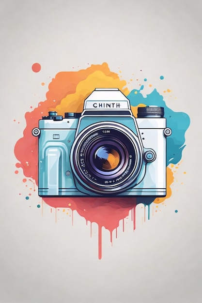 Minimalist Camera Vector Logo Illustration