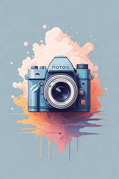 Minimalist Camera Vector Logo Illustration