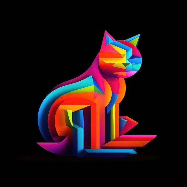 Foto logo gatto minimalista