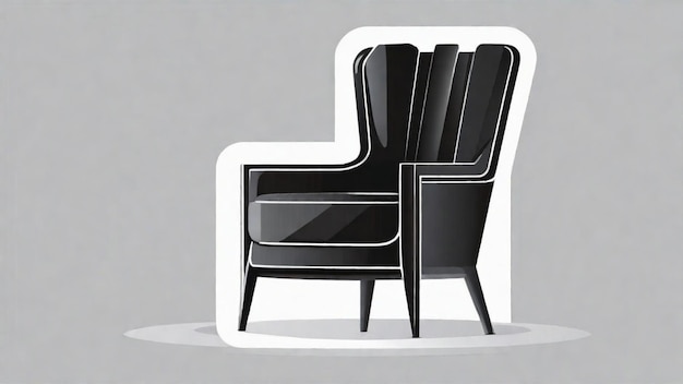 Photo minimalist chair design for modern living