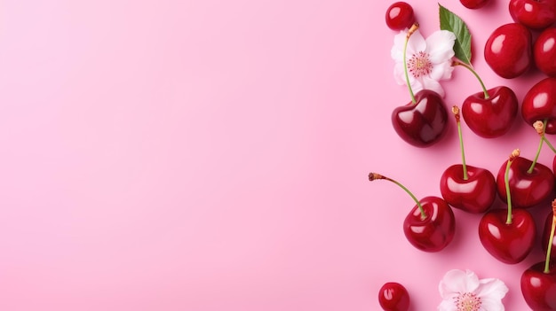 Photo minimalist cherry background