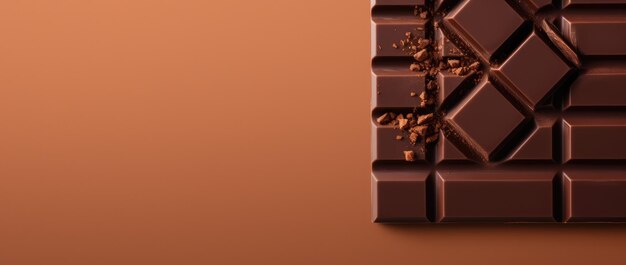 Minimalist chocolate background