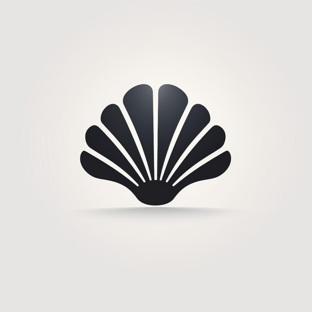 Minimalist Clam Shell Logo Design