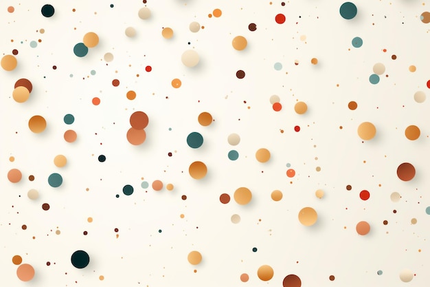 Minimalist Colorful Dots Pattern Background Generative AI