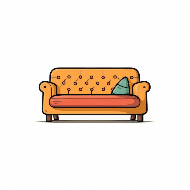 Minimalist Couch Illustration