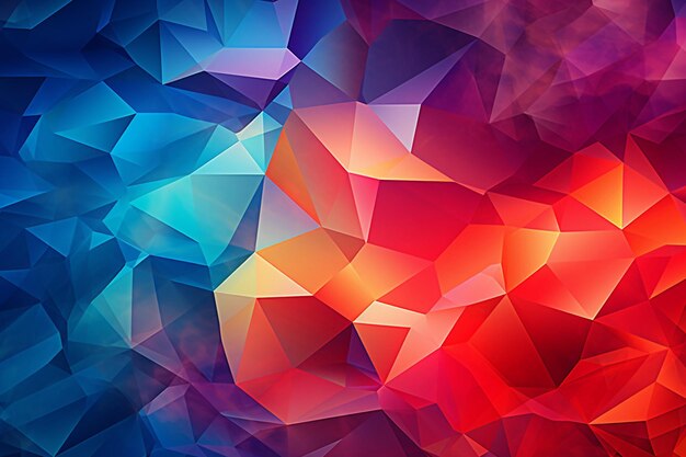 Minimalist d triangle background with vibrant colors abstract geometric sleek high resolution