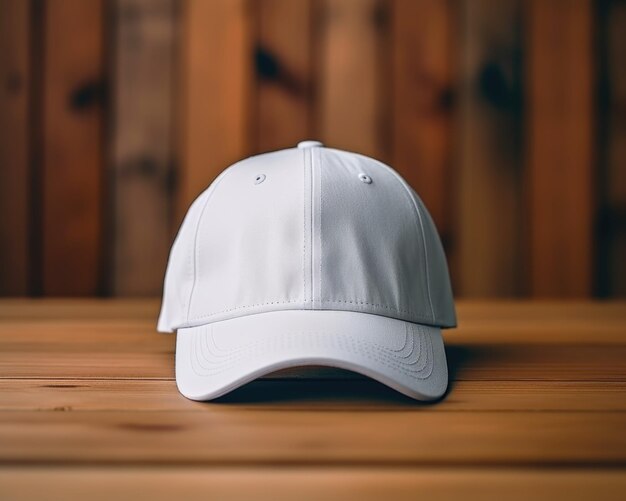 Minimalist design white cap mockup