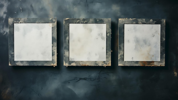 minimalist display of black rectangular frames aligned in a grid pattern on a white wall emphasizing simplicity and modern geometric design for contemporary interior spaces