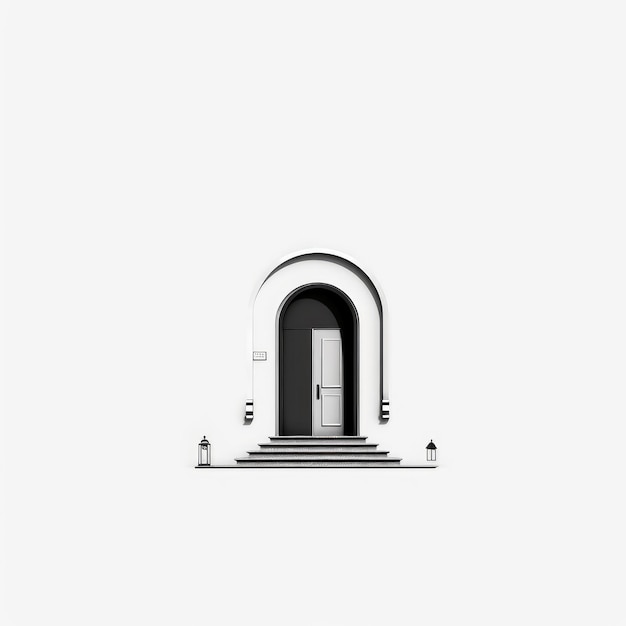 Minimalist Door Illustration