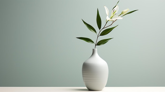 ミニマリストのエレガンス シンプルで洗練された花瓶のアレンジメント