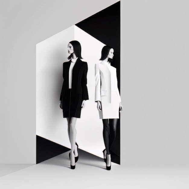 Minimalist fashion background Illustration AI Generative