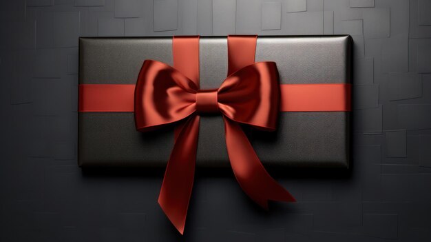 Minimalist Finesse Red Bow Detail