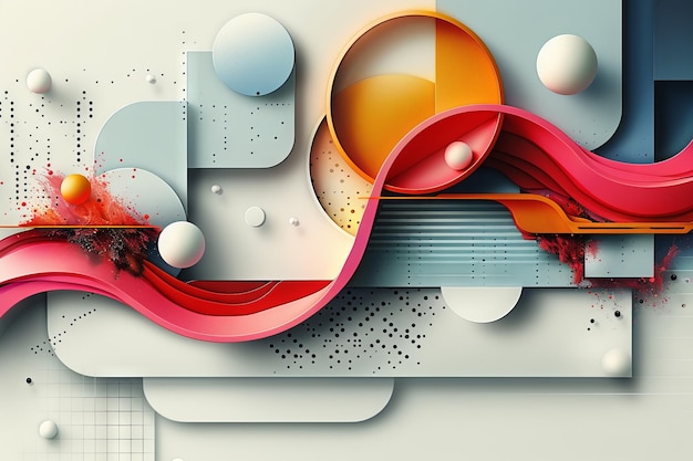 A minimalist geometric background with dynamic shapes An Eps10 modern illustration