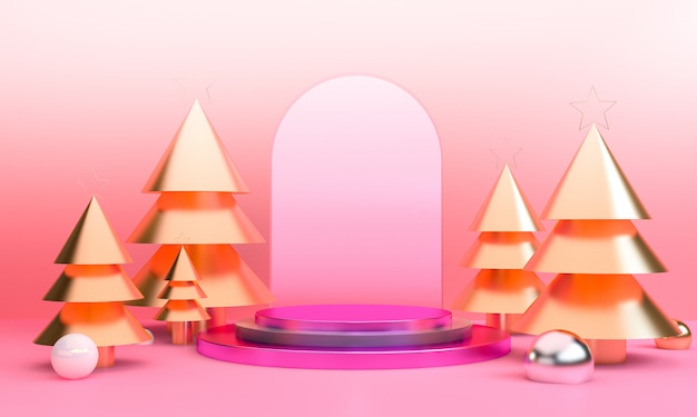 Minimalist Geometric Christmas Themes scene 