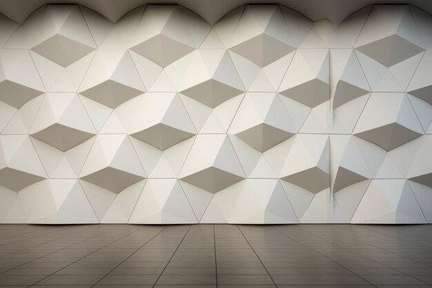 Minimalist Geometric Pattern On a Wall Generative AI