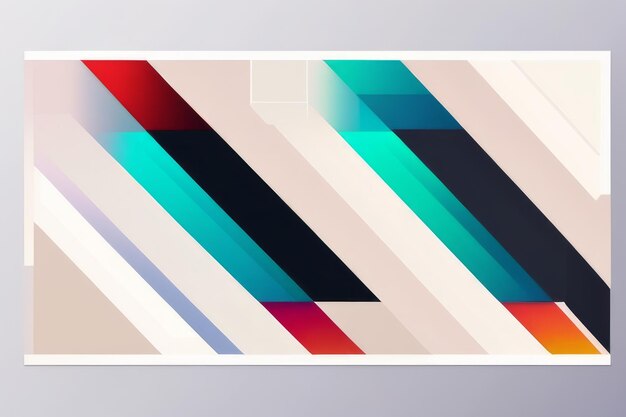 Minimalist Geometric Shapes on a Trendy Background