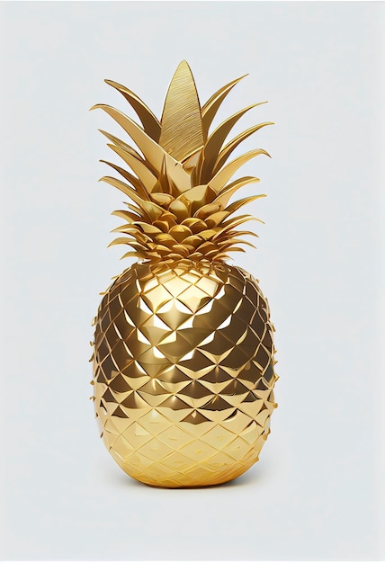 minimalist gold pineapple