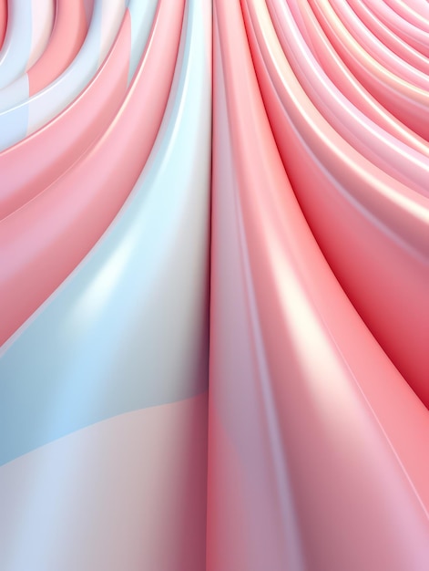 Минималистский графический дизайн в пастельных цветах ИИ генерирует 3D-изображение