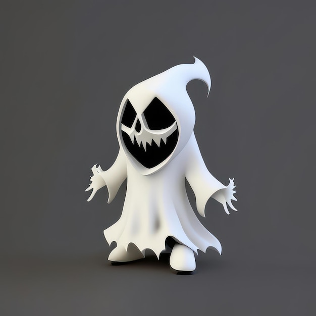 Foto carattere di halloween minimalista ia generativa