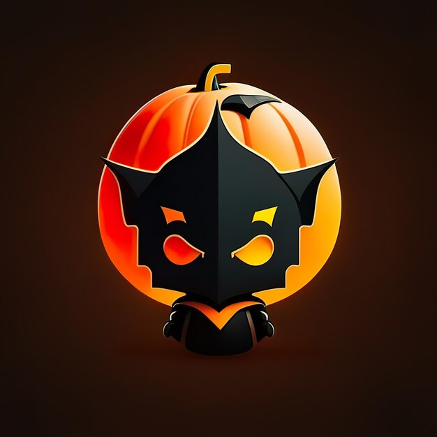 Foto carattere di halloween minimalista ia generativa