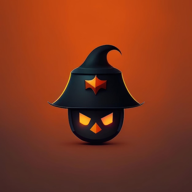 Minimalist halloween character Generative AI