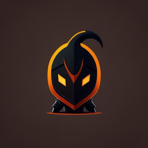 Minimalist halloween character Generative AI