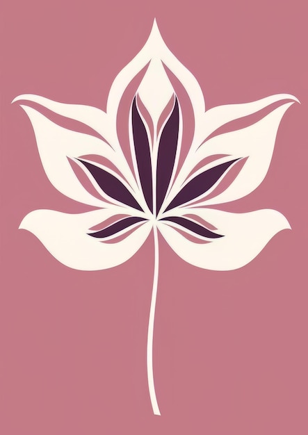 Photo minimalist hand drawn illustration flowers