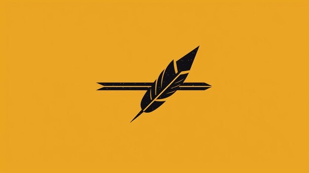 Photo minimalist hand drawn vector arrow ai generative