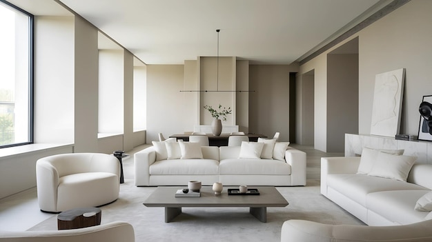 minimalist home interior design of modern living room